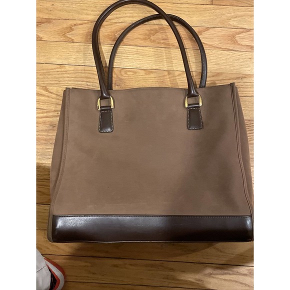 DVF Diane Von Furstenberg Brown Suede laptop bag - Picture 14 of 16